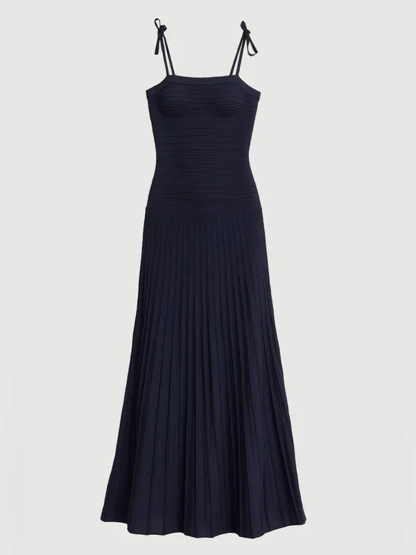 Modern Citizen Chan Ottoman-Knit Navy Blue Dress size Large - Image 2