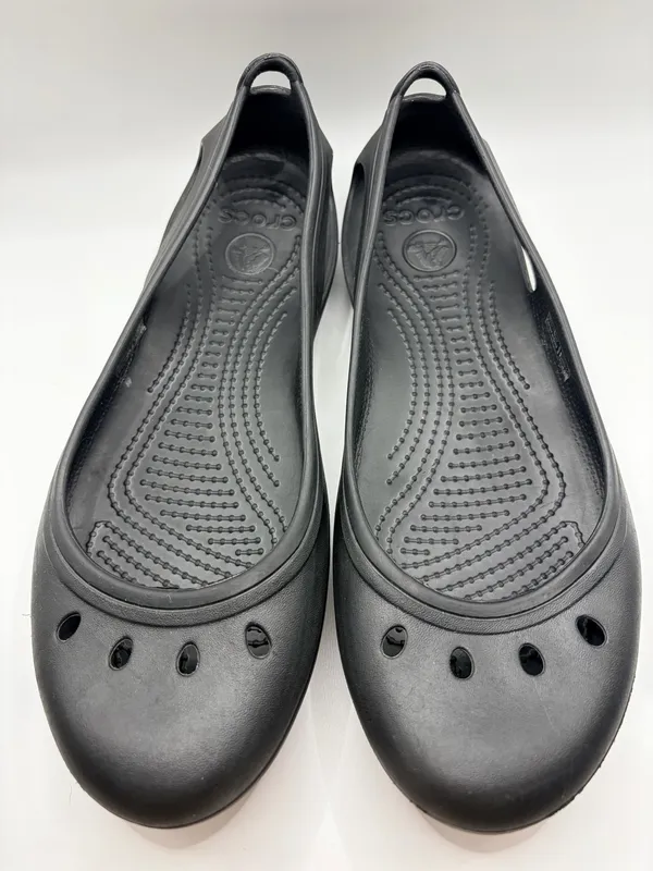Crocs Kadee II Black Flats Slip On Comfort Casual Travel Work Lightweight Women 10 - Image 3