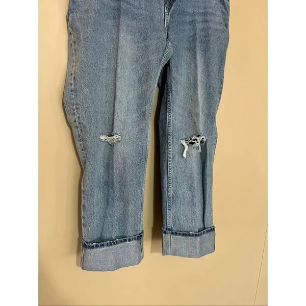 Isabel Maternity By Ingrid & Isabel Cropped Vintage Straight Jeans Woman’s Size - Image 2