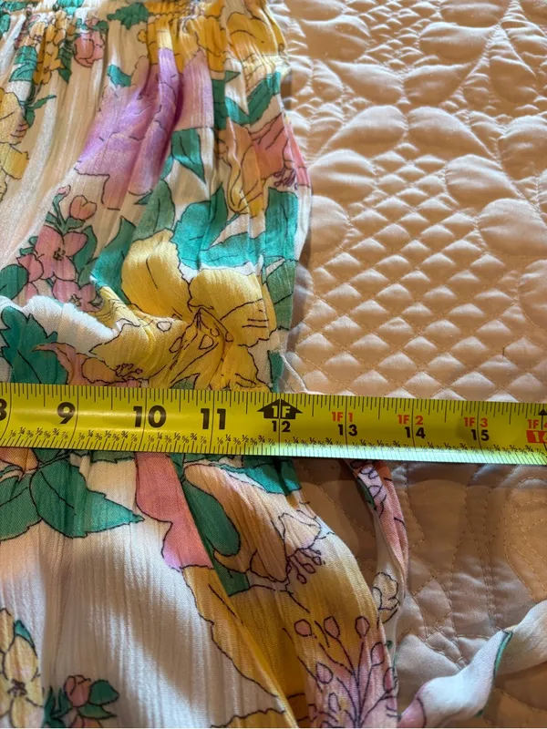 Billabong floral strapless romper vibrant floral women’s M - Image 11
