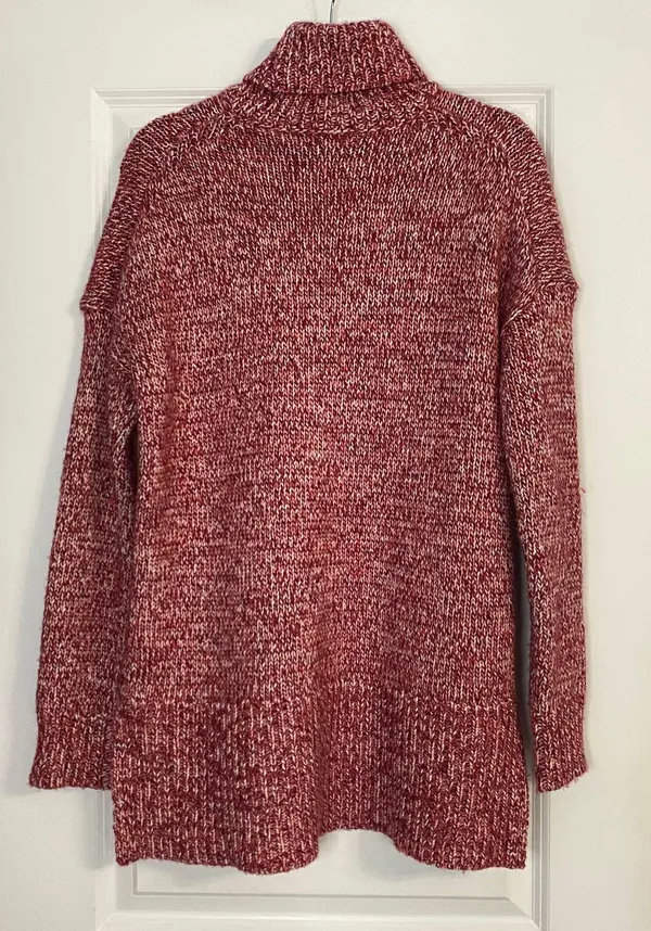 J. Crew Marbled Cherry Wool Blend Turtleneck Sweater - Image 5