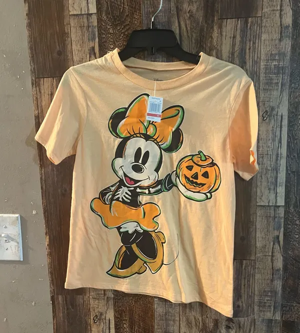 Disney Orange Minnie Mouse Halloween T-Shirt size xs (sh2 4) - Image 2