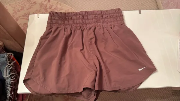 Brown Nike high waisted shorts - Image 3