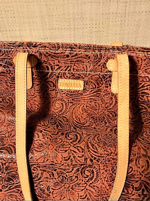 Consuela Classic Tote Floral Brown & Pink - Image 4