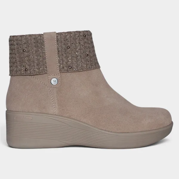 Skechers Martha Stewart Pier-Lite Fall Stunner Suede Boots 8.5 Taupe NWT - Image 2