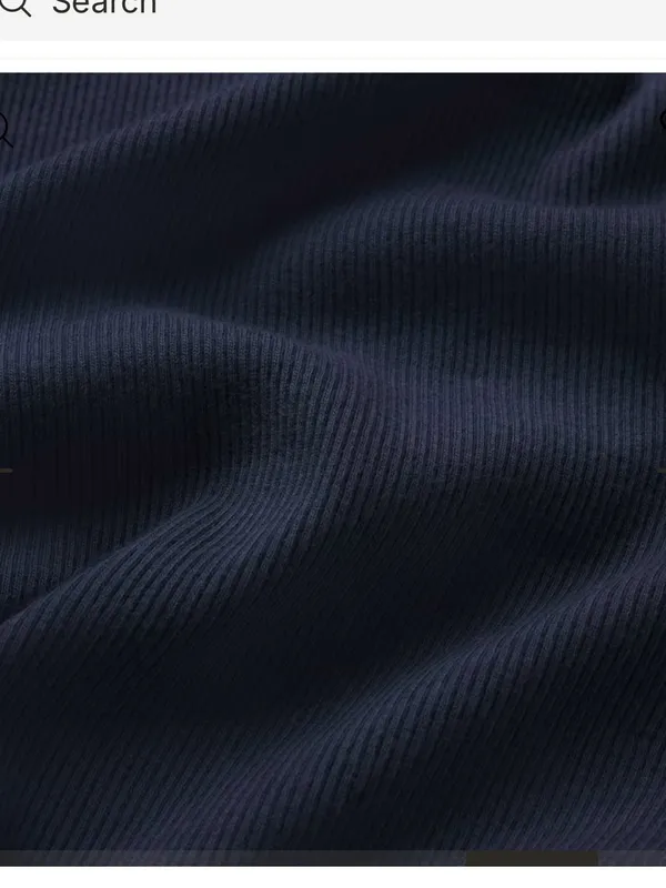 Skims Cotton Rib Tank Dress Navy - Image 5
