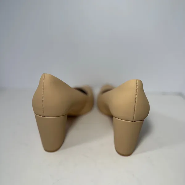 Chollima Womens Pointed Toe Block Heel Pumps Beige Tan Size 8.5 Business Dressy‎ - Image 6
