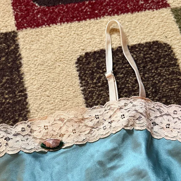 Victoria's Secret Blue and Cream Chemise - Image 2