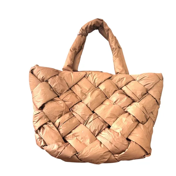 SAM EDELMAN‎ Jianna Woven Tote Bag Brown - Image 2