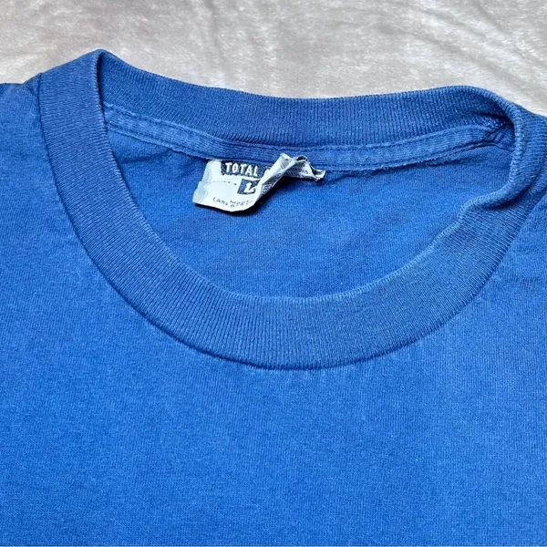 Lee‎ Vintage Scarecrow Pumpkin Embroidered T Shirt Womens Large Blue Autumn Fall - Image 8