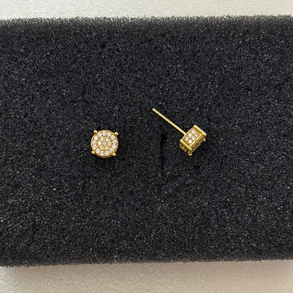 6mm Small CZ Stud Earrings for Men Women Streetwear Punk Hip Hop Unisex Earrings - Image 3