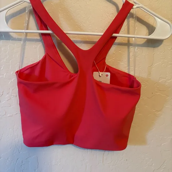 Lululemon Bend This V and Racer Bra. NWT SOLD OUT color GLZP S/M. (Glazed Pink) - Image 2