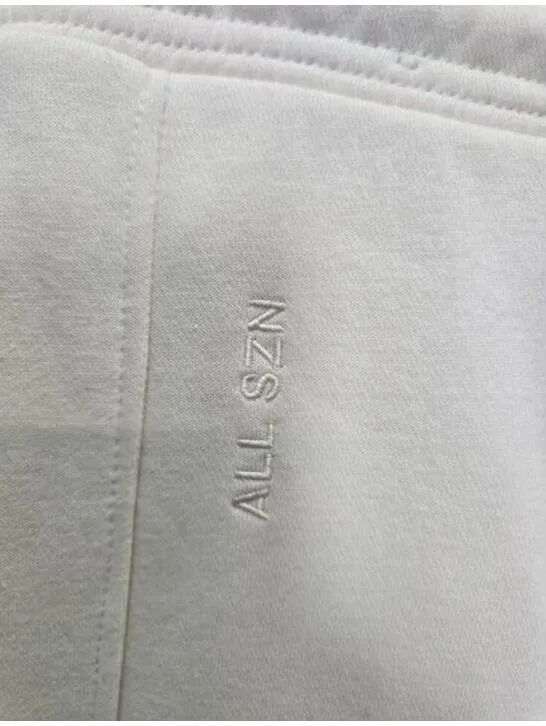 Adidas Womens Loose Fit Jogger Sweatpants Cream White Size Medium Active Workout - Image 5