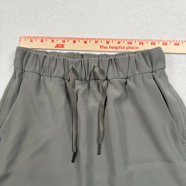 Lululemon On the Fly Skirt Women 6 Sage Green Drawstring Athletic Athleisure - Image 6