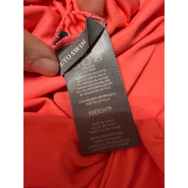 Vince Camuto Pop Coral Swim Bottoms NWT High Rise‎ Bikini XS - Image 6