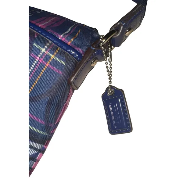 COACH‎ Poppy Tartan Plaid Signature Messenger Bag Crossbody Preppy Fall Luxury - Image 3