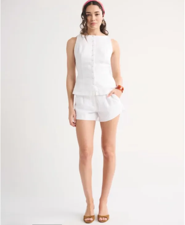 Abercrombie 100% Linen shorts - Image 2
