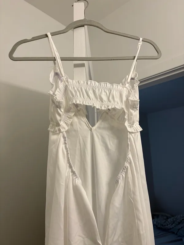 SHEIN white backless summer sundress Size XXS - Image 4