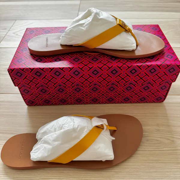 Tory Burch Manon Sandals Yellow - Image 11