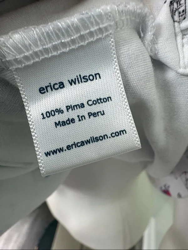 Erica Wilson Nantucket Women’s CISCO IPJ Size Small 100% Pima Cotton Pajama Top - Image 8