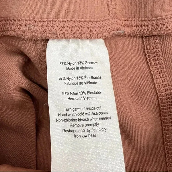 Alo Yoga Ultimate Stripe Mesh Leggings Pink Rosewater Athletic Pants Size S - Image 9