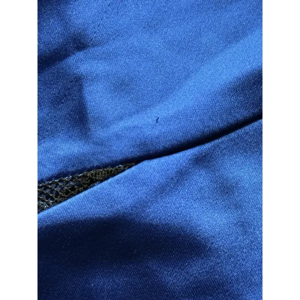 Delfi Collective Alexis Dress Size Small‎ Blue Satin Black Lace Panels Slip Maxi - Image 7