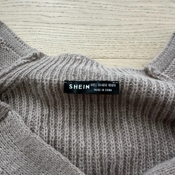 CROPPED SWEATER Gray Size L - Image 2