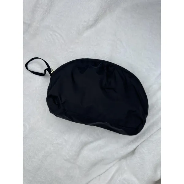Cole Haan Signature Black Travel Pouch Cosmetic Bag Wristlet Toiletry Organizer - Image 2