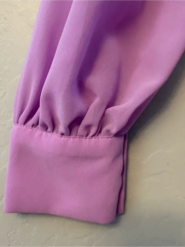 Pinkblush Ricarica lavender maternity long sleeve maxi dress medium NEW - Image 5