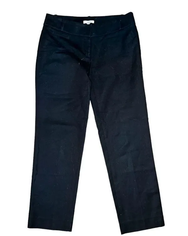 Loft black straight legged slacks - Image 4