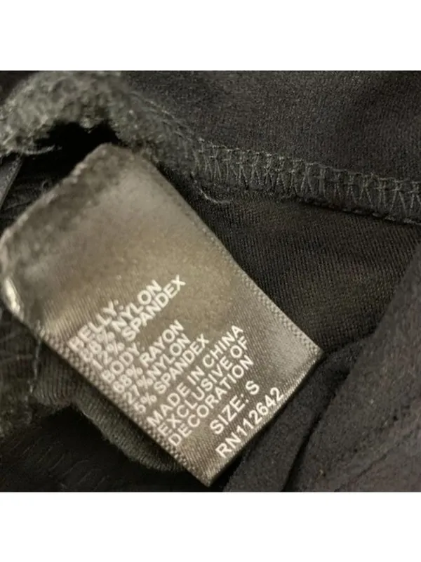 Bella Vida Maternity Black Stretch Skinny Pants Small Rhinestone Pocket Detail - Image 5