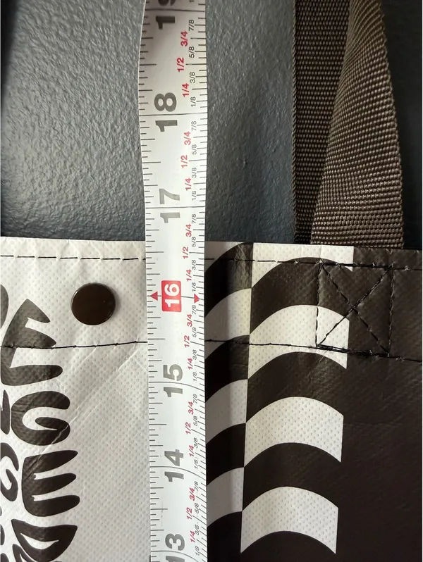 Lululemon Reusable Tote Bag with Graphic Prints Black - Image 4