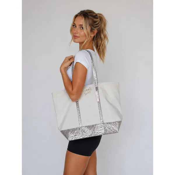 Victoria’s Secret Sparkle Tote Bag Weekender - Image 2
