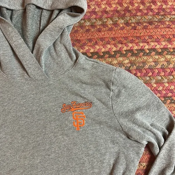 Pink Victorias Secret San Francisco Giants Baseball Hoodie Sweatshirt - Image 3