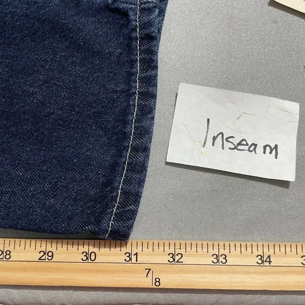 Vintage 90s Tommy Hilfiger Jeans Womens Size 8 Dark Baggy High Waist Mom 30X31 - Image 11