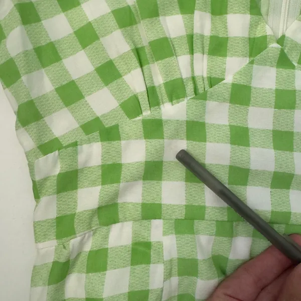 Princess Polly Gingham Shorts Romper Ruffle Short Sleeve Scoop V-Neck Zip Up 2 - Image 8