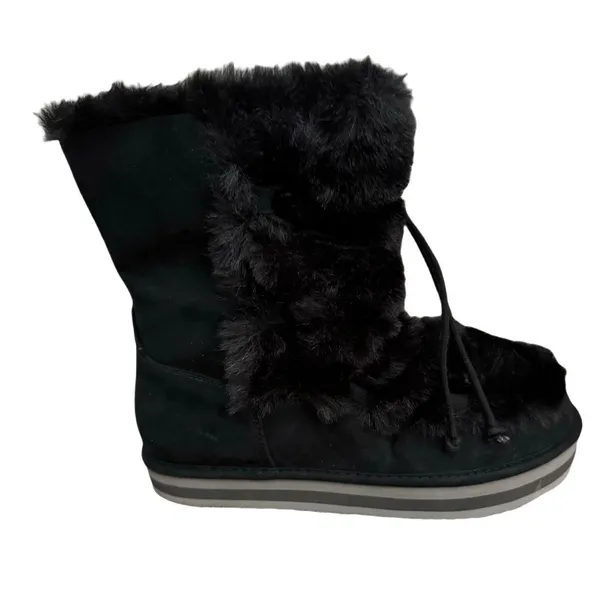 Sun and Stone Faux Fur Winter Boot, Cozy Lined, Suede Finish, Size 7 NWOB - Image 3
