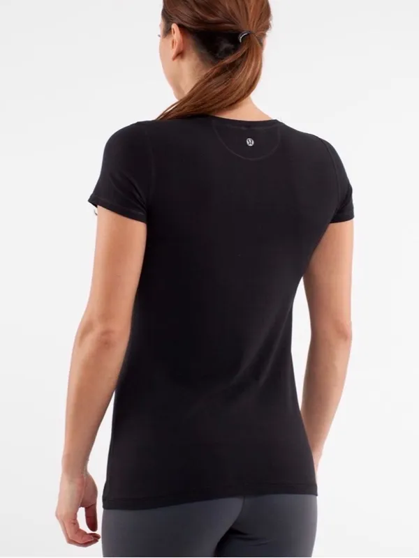 Lululemon Lively Crewneck Tee *Vitasea in Black - Image 2