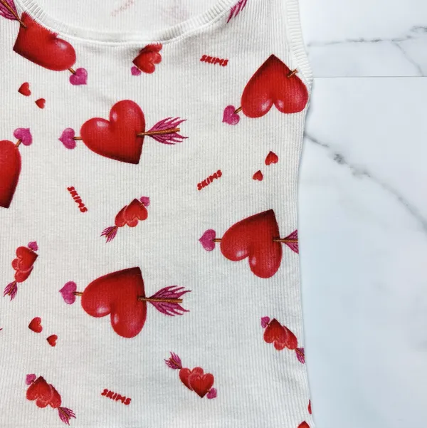 Skims Cotton Rib Heart & Arrow Tank Top - Image 2