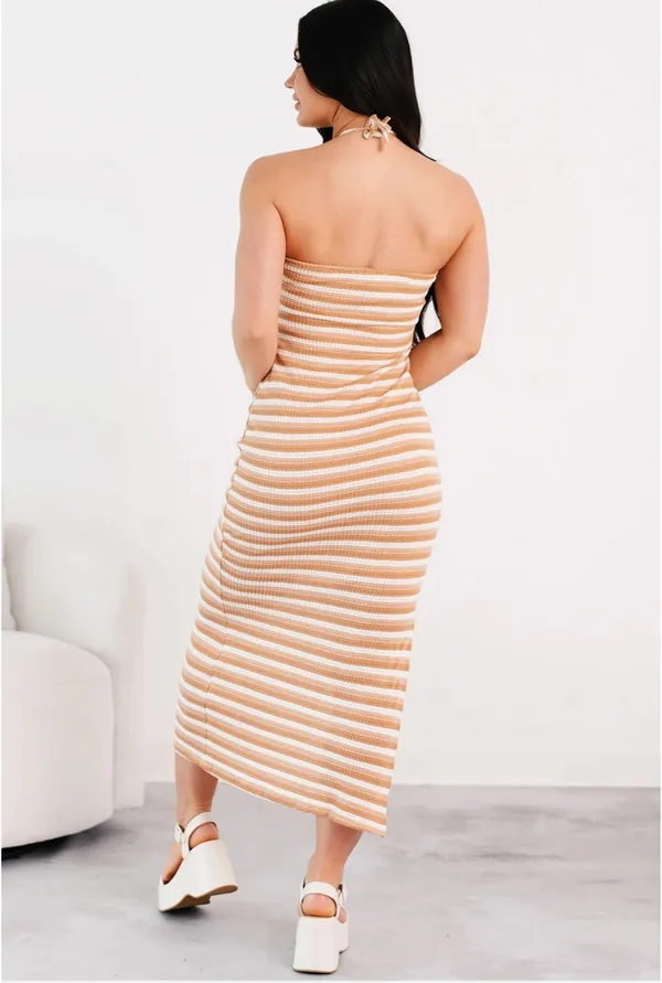 Nana Macs Striped Bodycon Maxi Dress - Image 2