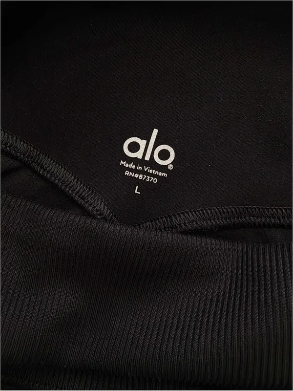 ALO High-Waist Alosoft Lounge Legging in Black Size L - Image 11