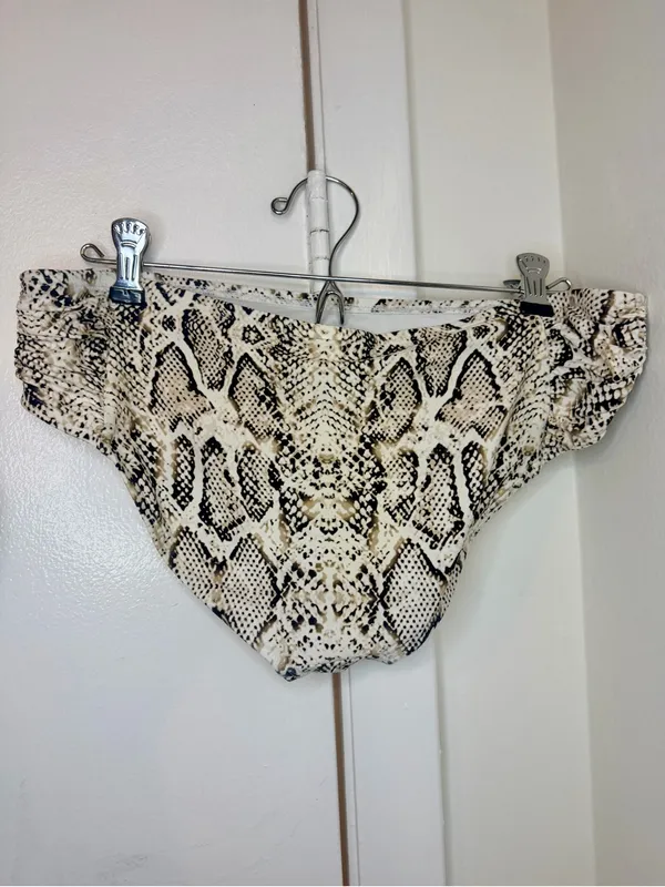 Soma Snake Print Tankini Bathing suit Size Large V Wire Plunge - Image 9
