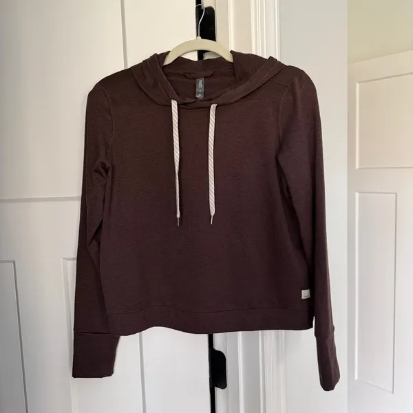 Vuori Halo‎ Essential Hoodie Brown Pullover stretch - Image 2