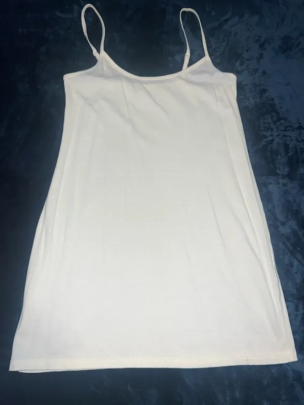 American Eagle Outfitters Cream Scoop-Neck dress - Image 5
