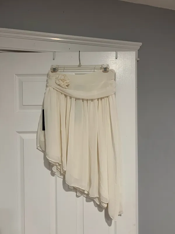 White Fox Forever Love Midi Skirt Off White - Image 5