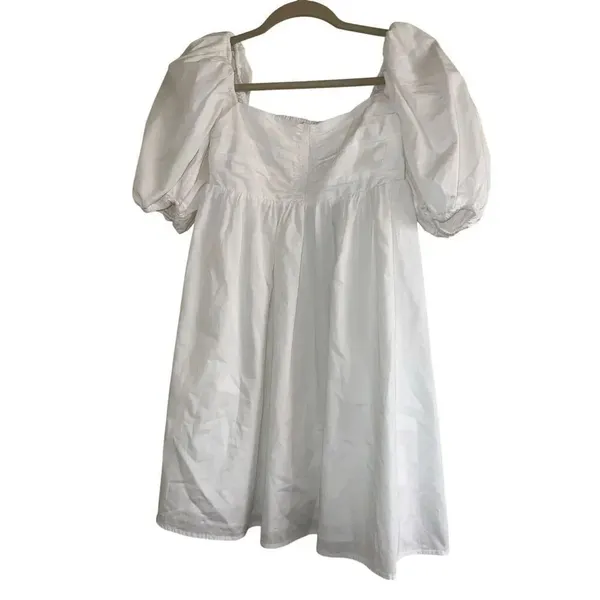 ✨Aritzia Wilfred Amuse Poplin Mini White Sz XS Dress✨ - Image 8