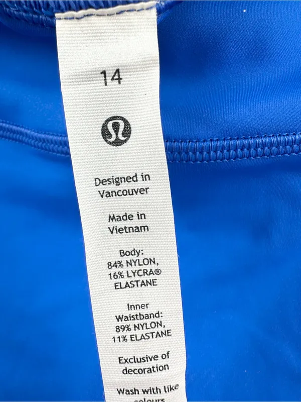 Lululemon Women’s Base Pace‎ High-Rise Short Poolside Blue Size 14 - Image 3