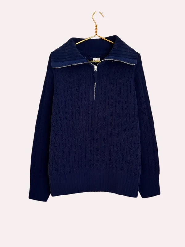 Aerie Cable Car Quarter Zip Sweater - Image 3
