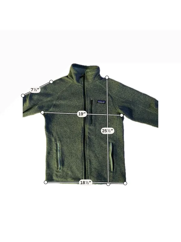 Patagonia Women's Full Zip Fleece Jacket Green Size Small - Image 6