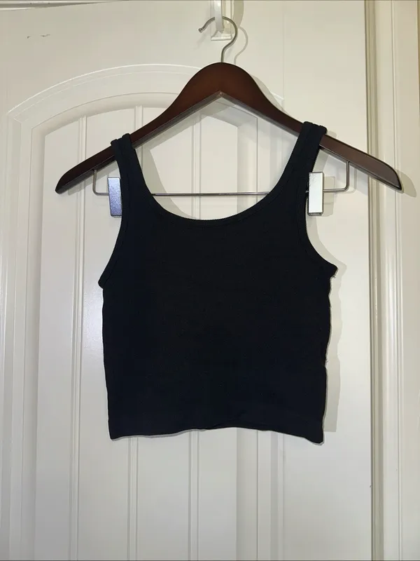 Pro-Fit Seamless Ribbed Sports Bra L NWOT Black - Image 4